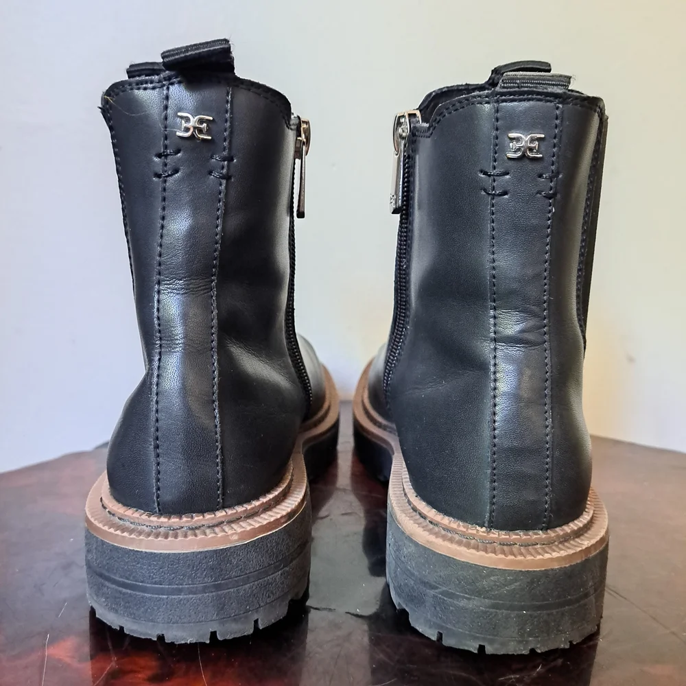 Sam Edelman Black Zippered Men's Boots US Size 3M - Picture 4 of 9